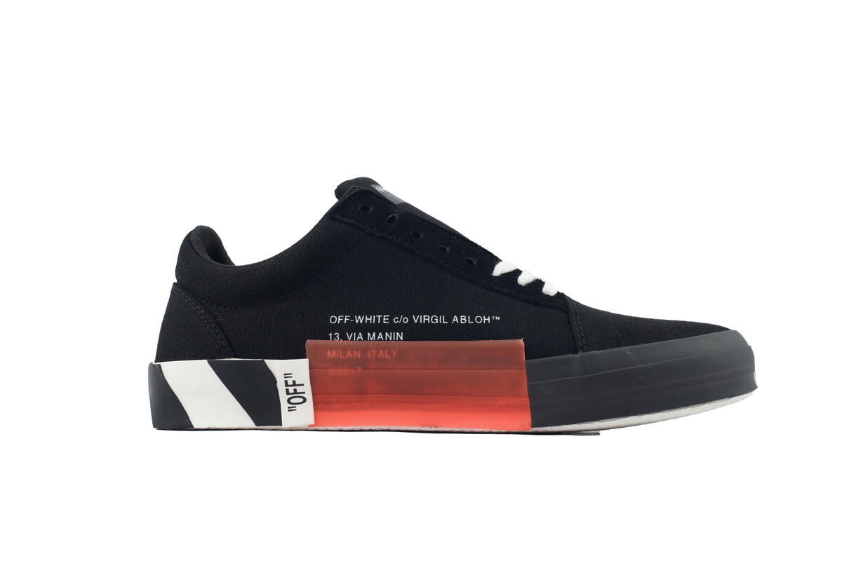 PK God Batch  Off-White Vulc Low Top 'Black' OMIA085E183510011000