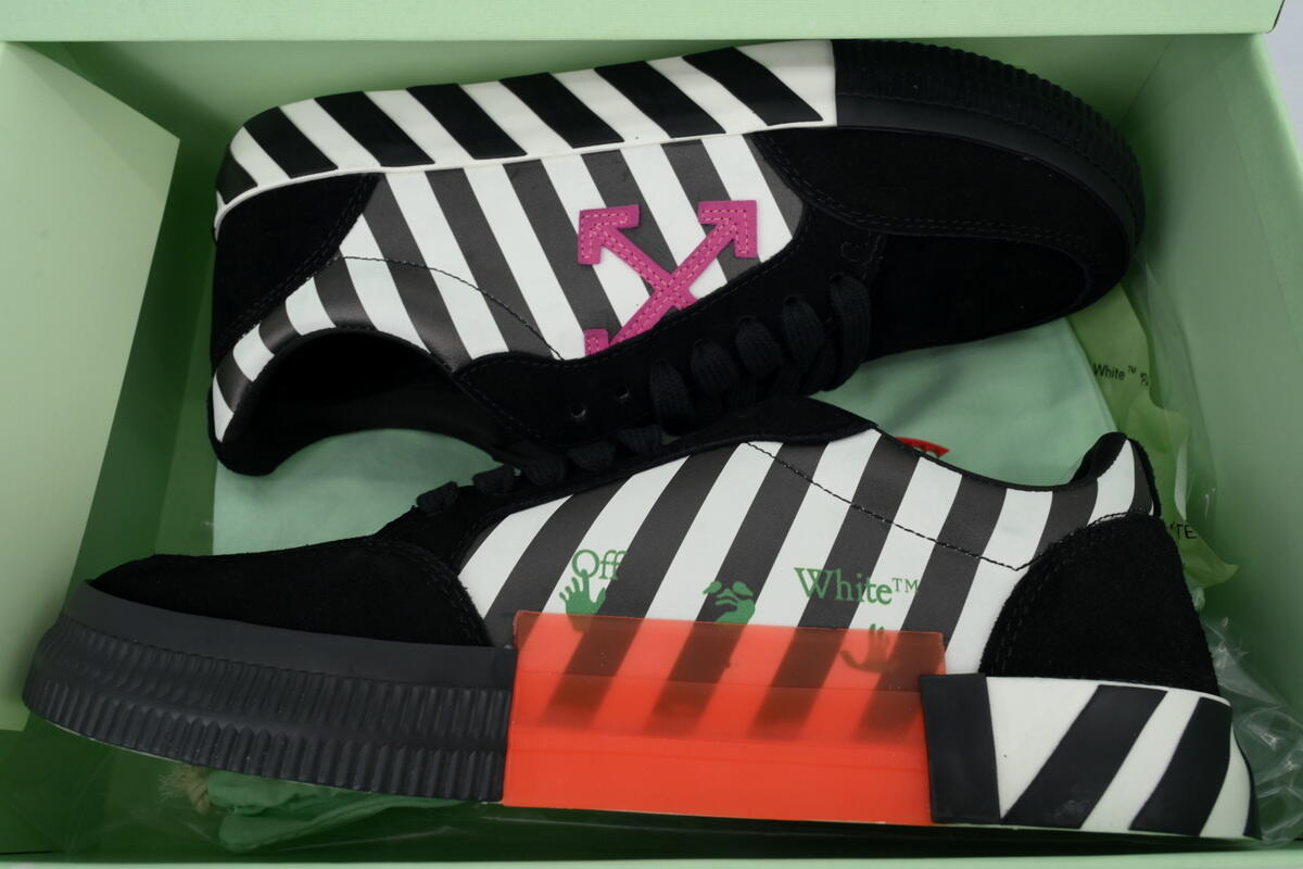 PK God Batch Off-White Vulc Low 'Black White' OMIA085R20C210180129