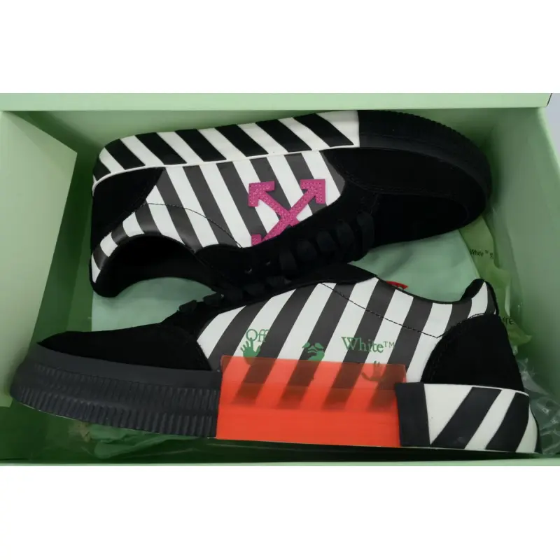 PK God Batch Off-White Vulc Low 'Black White' OMIA085R20C210180129