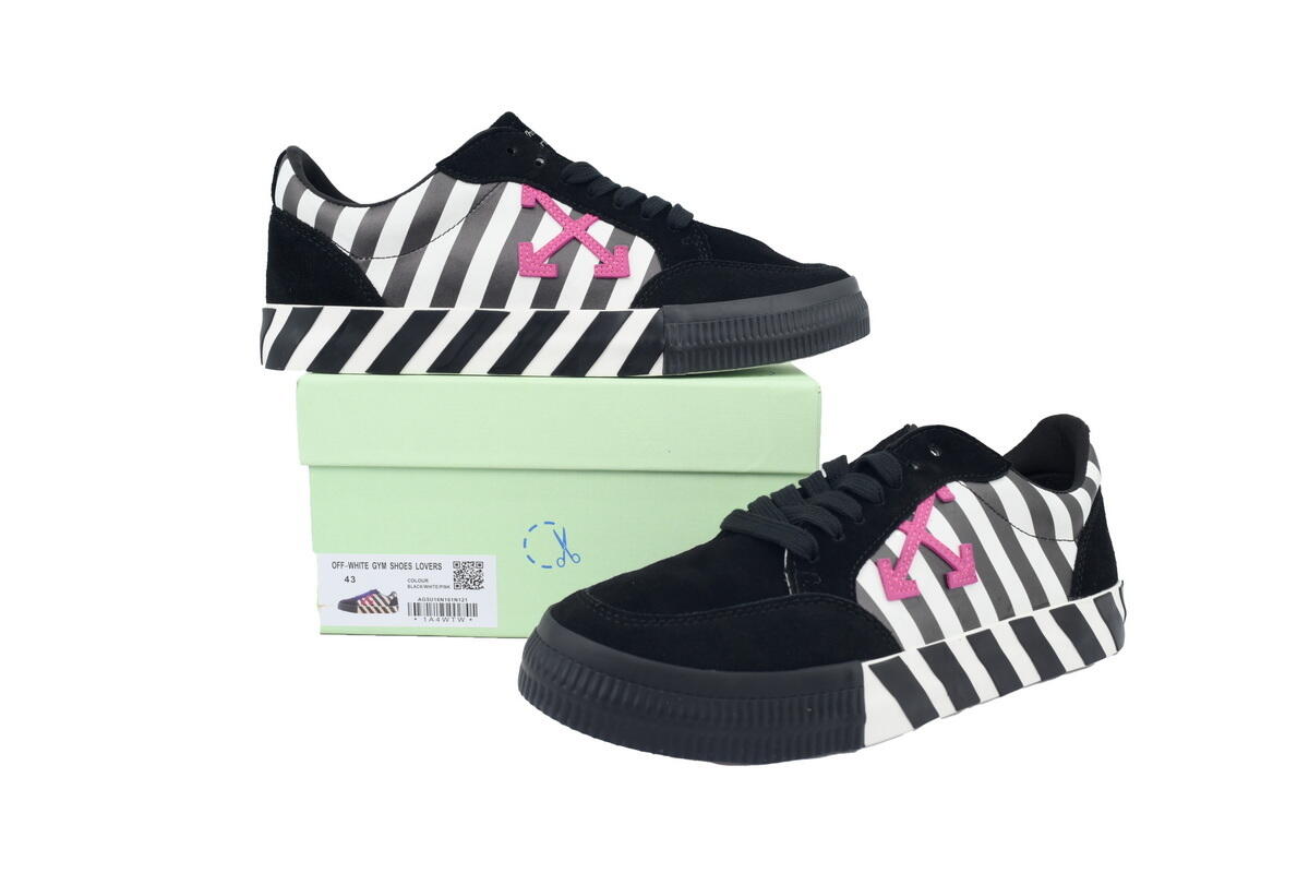 PK God Batch Off-White Vulc Low 'Black White' OMIA085R20C210180129