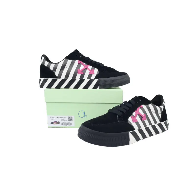 PK God Batch Off-White Vulc Low 'Black White' OMIA085R20C210180129