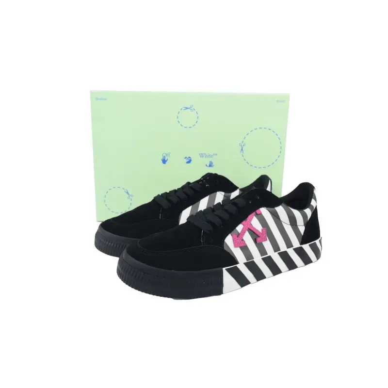 PK God Batch Off-White Vulc Low 'Black White' OMIA085R20C210180129