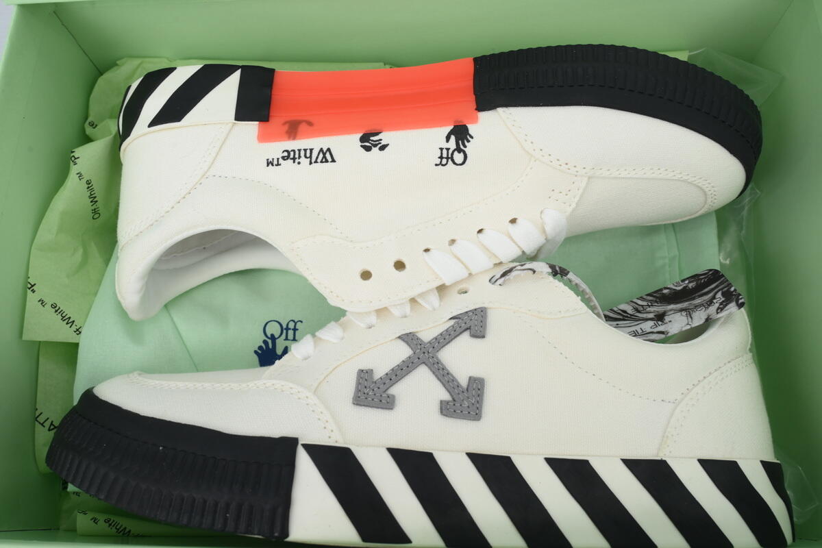 PK God Batch Off-White Vulc Low 'White Grey' OMIA085F21FAB0010155