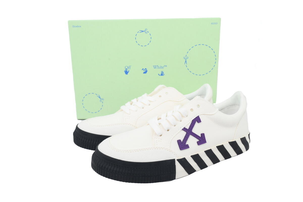 PK God Batch Off-White Vulc Low White Purple OMIA085R21FAB0010137