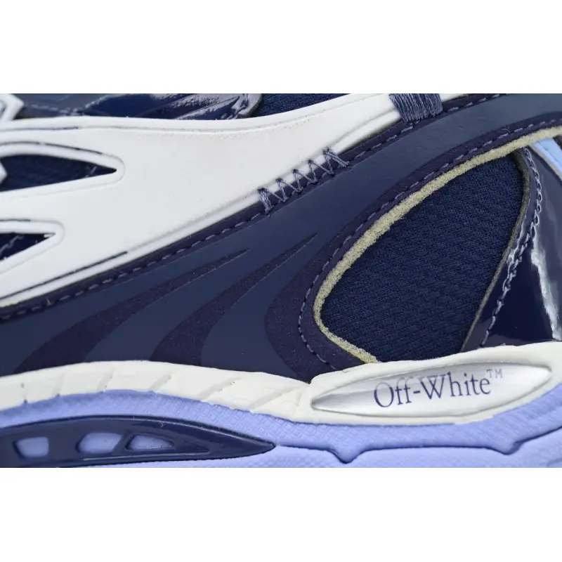 Off White Be Right Back Sneakers Navy Blue OIIA295C99 FAB00 24642