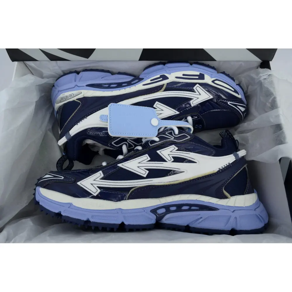 Off White Be Right Back Sneakers Navy Blue OIIA295C99 FAB00 24642