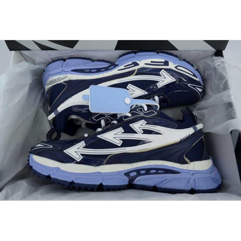 Off White Be Right Back Sneakers Navy Blue OIIA295C99 FAB00 24642