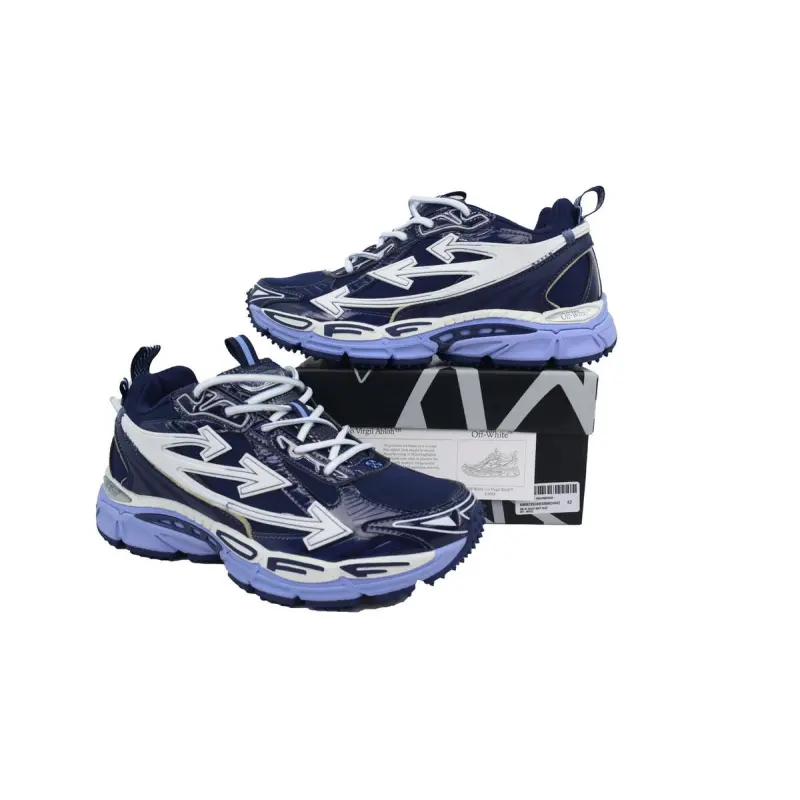Off White Be Right Back Sneakers Navy Blue OIIA295C99 FAB00 24642