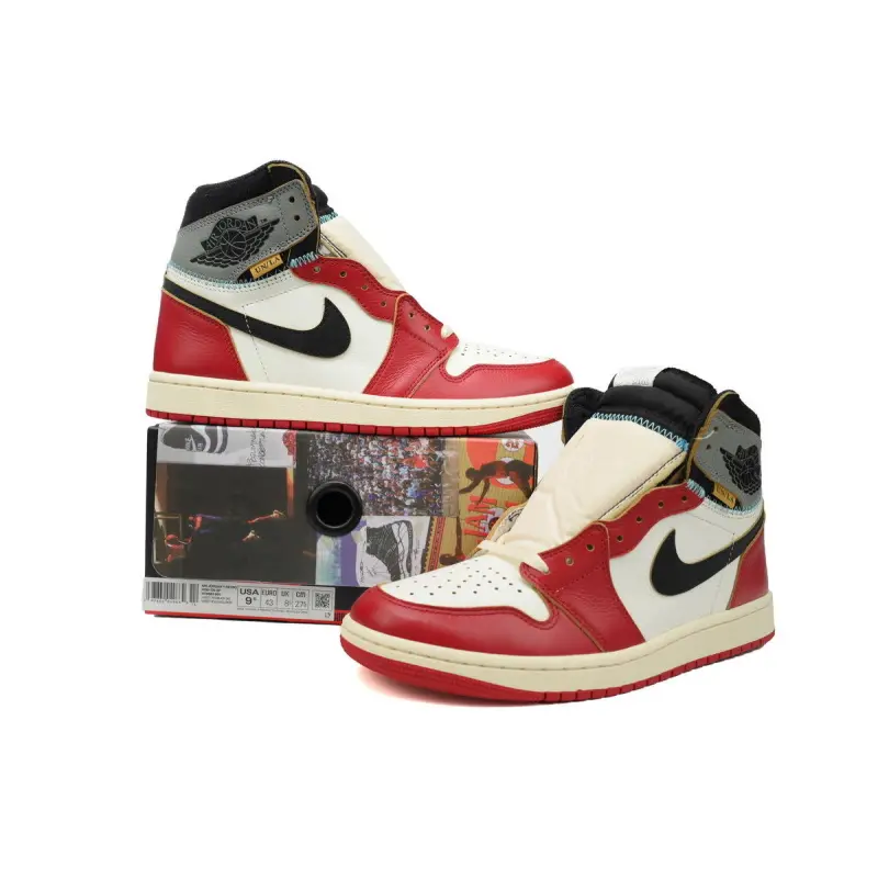 PK God Batch Air Jordan 1 Retro High x Union LA 2025 ‘Chicago/Shadow’ White Red Gray HV8563-600