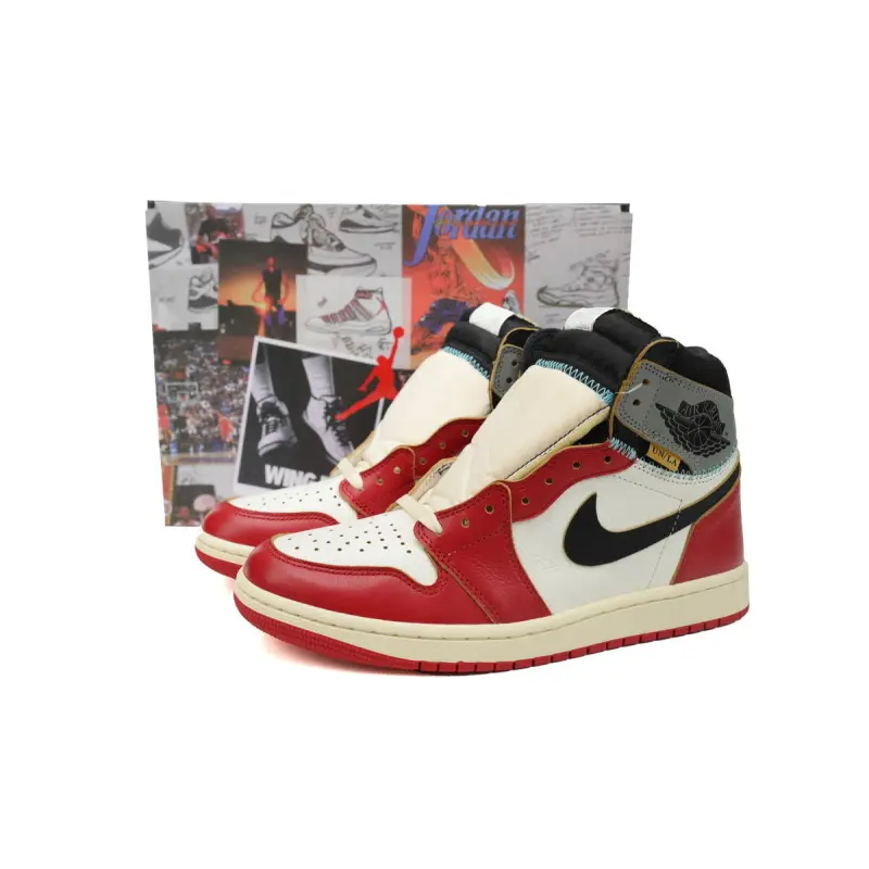 PK God Batch Air Jordan 1 Retro High x Union LA 2025 ‘Chicago/Shadow’ White Red Gray HV8563-600