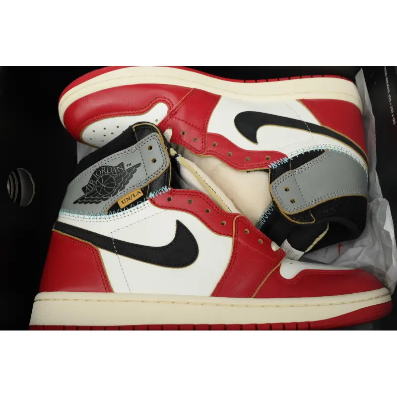 PK God Batch Air Jordan 1 Retro High x Union LA 2025 ‘Chicago/Shadow’ White Red Gray HV8563-600