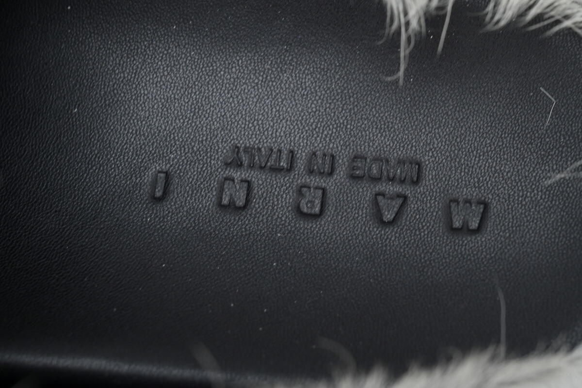  Marni Long-hair Calfskin Fussbett Sabot Grey SBMR000600P412200N15