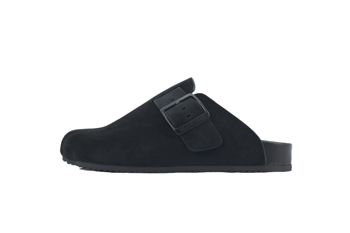 Balenciaga Men's Sunday Mule in Suede Black