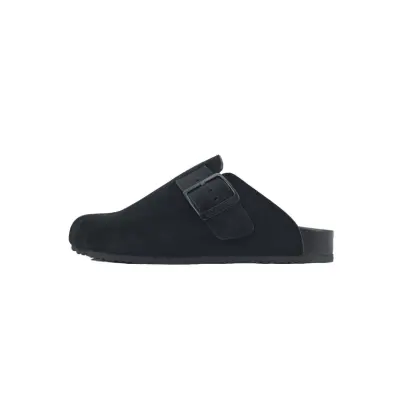 Balenciaga Men's Sunday Mule in Suede Black 01