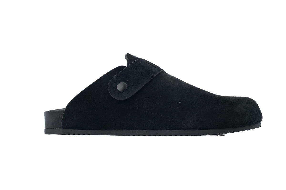 Balenciaga Men's Sunday Mule in Suede Black