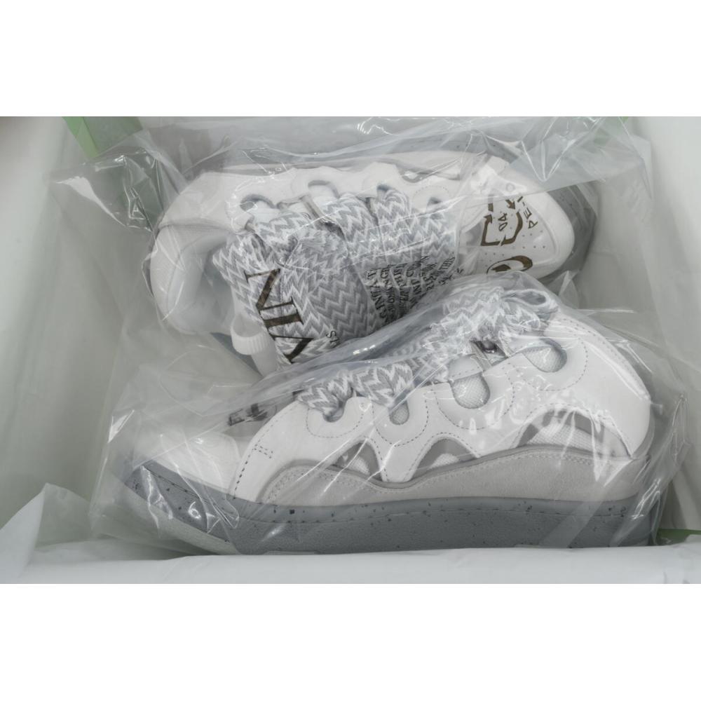 Lanvin Curb Sneaker White Grey Pale FW SKDK02 DOTS P23