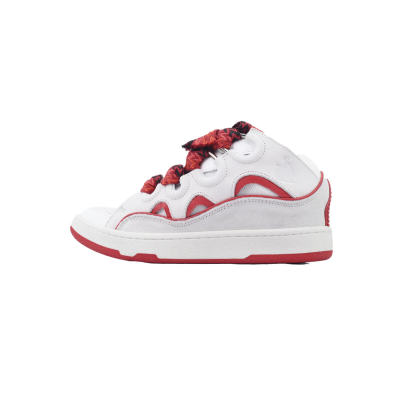 Lanvin Curb Sneaker White Red FM SKRK11 DRAP P230030 01