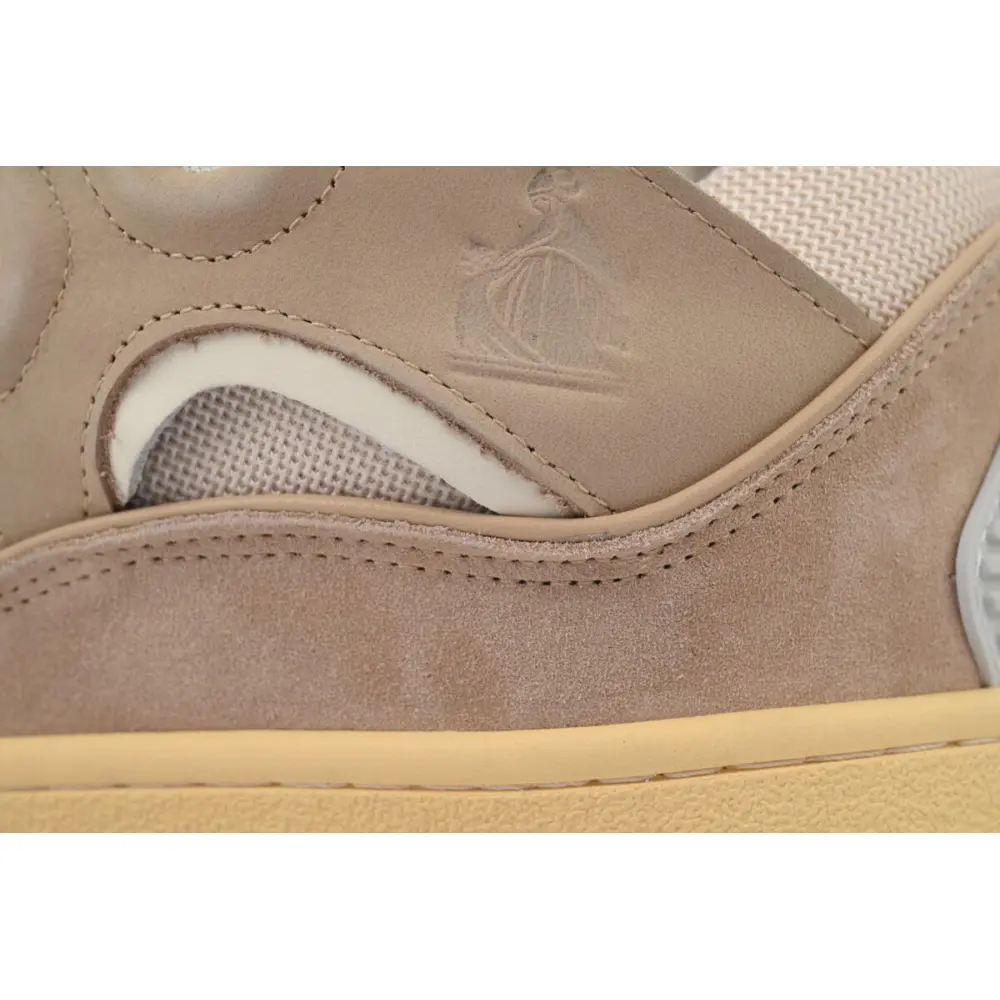 Lanvin Leather Curb White Brown