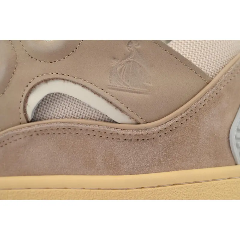Lanvin Leather Curb White Brown