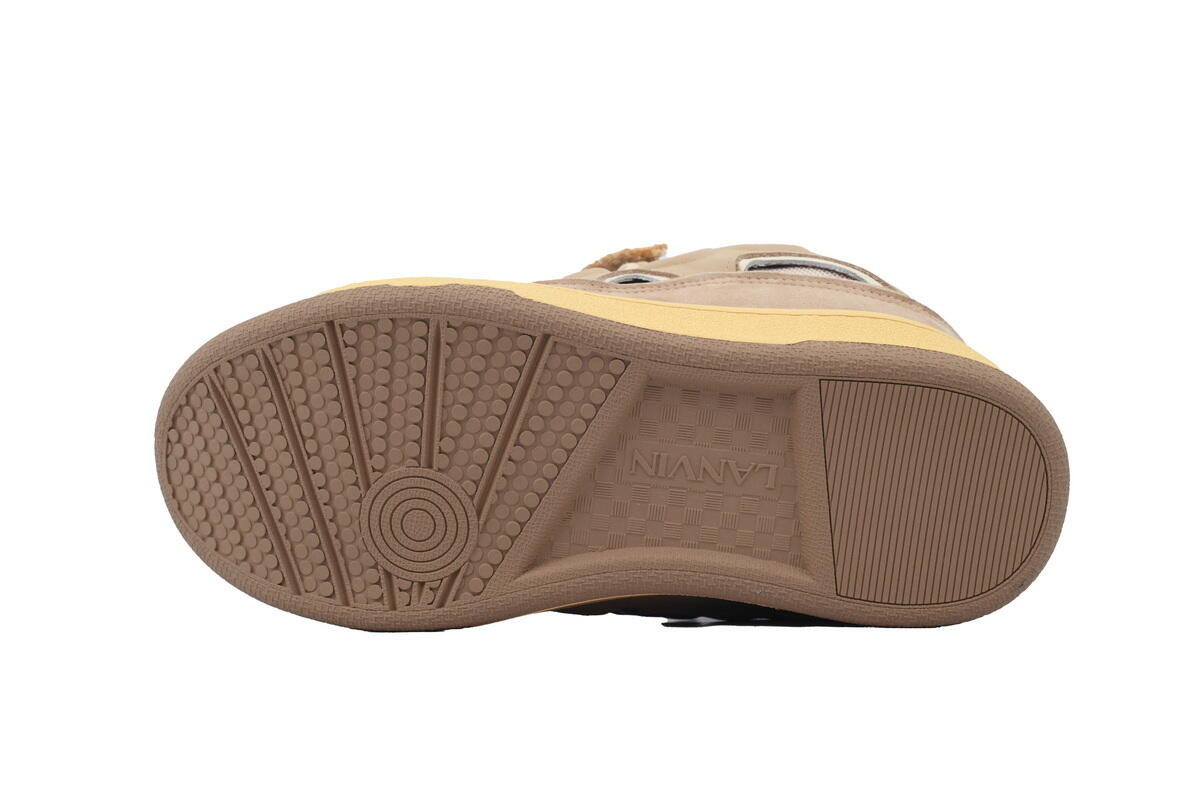 Lanvin Leather Curb White Brown