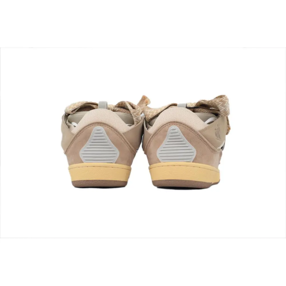 Lanvin Leather Curb White Brown