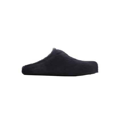 Marni Long-hair Calfskin Fussbett Sabot Black SBMR000600P412200N99 02