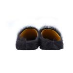 Marni Long-hair Calfskin Fussbett Sabot Black SBMR000600P412200N99