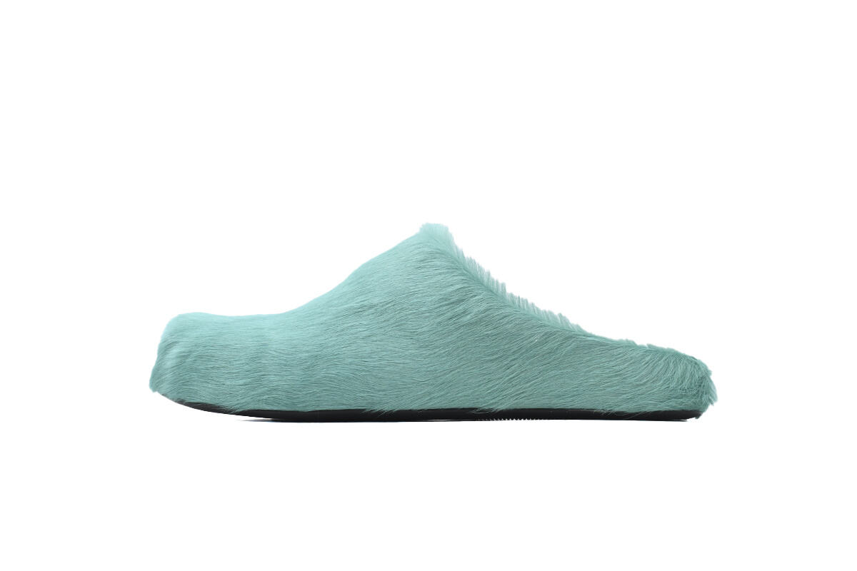 Marni Long-hair Calfskin Fussbett Sabot Green SBMR000600P412200V38