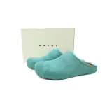 Marni Long-hair Calfskin Fussbett Sabot Green SBMR000600P412200V38