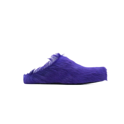 Marni Long-hair Calfskin Fussbett Sabot Purple SBMR000600P623600C74 02