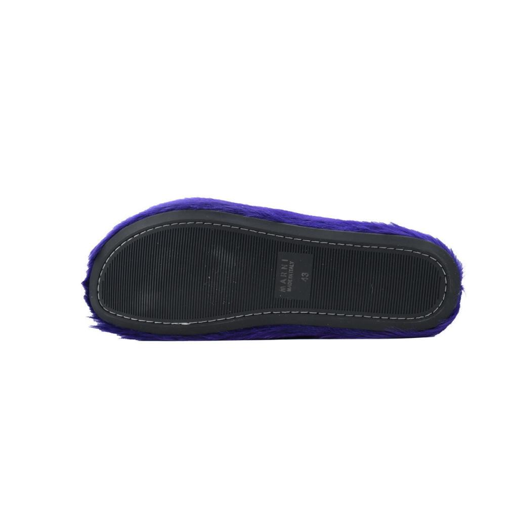 Marni Long-hair Calfskin Fussbett Sabot Purple SBMR000600P623600C74