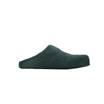 Marni Long-hair Calfskin Fussbett Sabot Sea Green SBMR000600P412200V78 02
