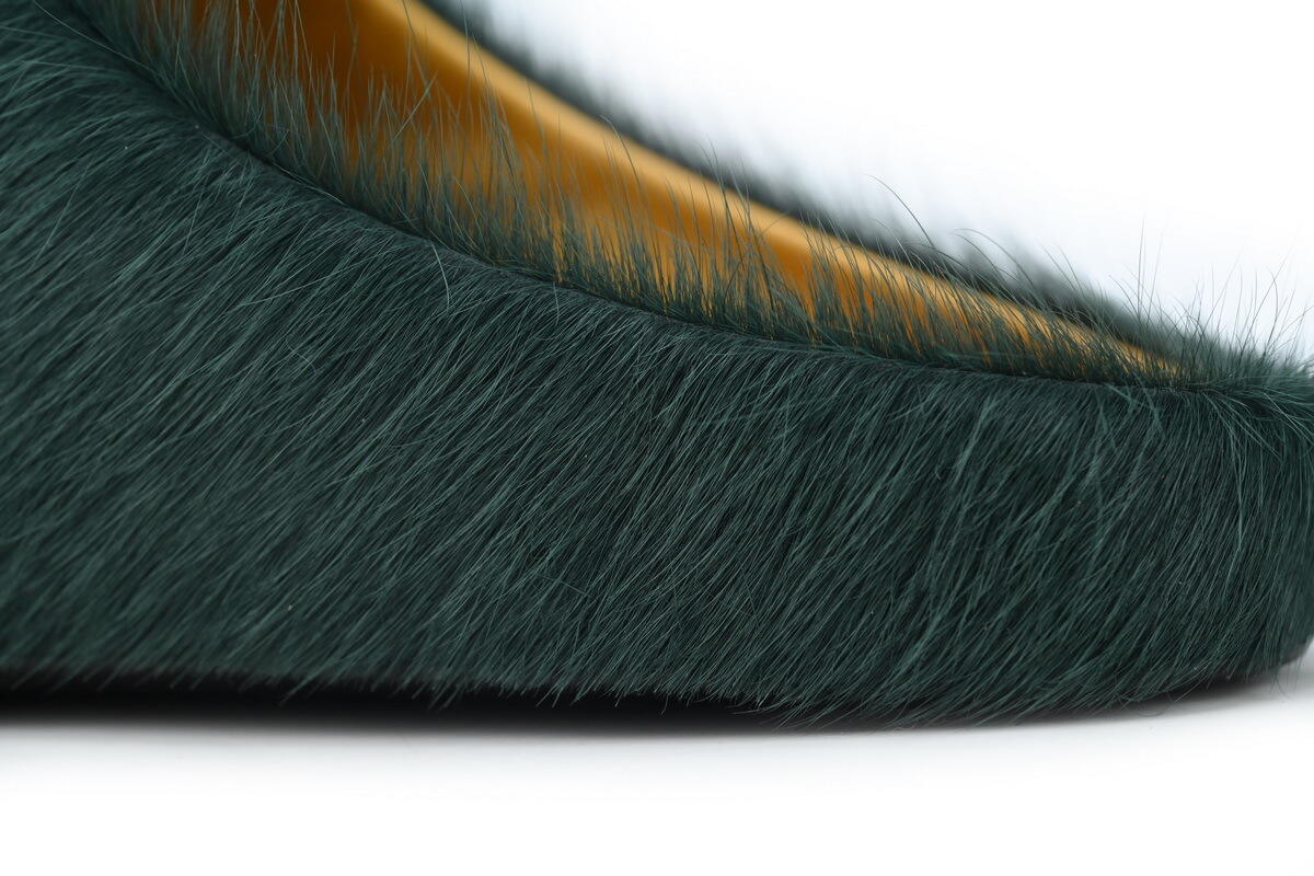 Marni Long-hair Calfskin Fussbett Sabot Sea Green SBMR000600P412200V78