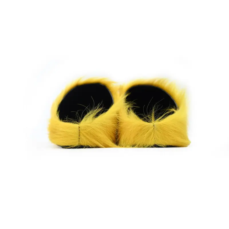 Marni Long-hair Calfskin Fussbett Sabot Yellow SBMR000600P4122Z0565