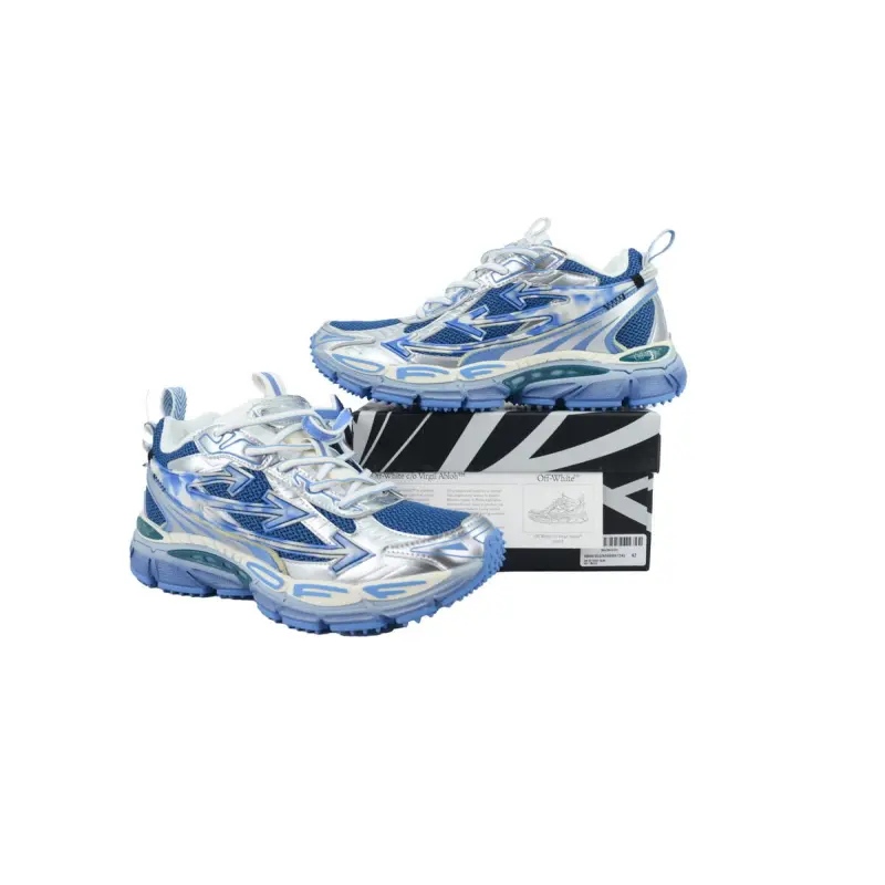 Off White Be Right Back Sneakers Gradient Blue OMIA295S25 FAB00 47245