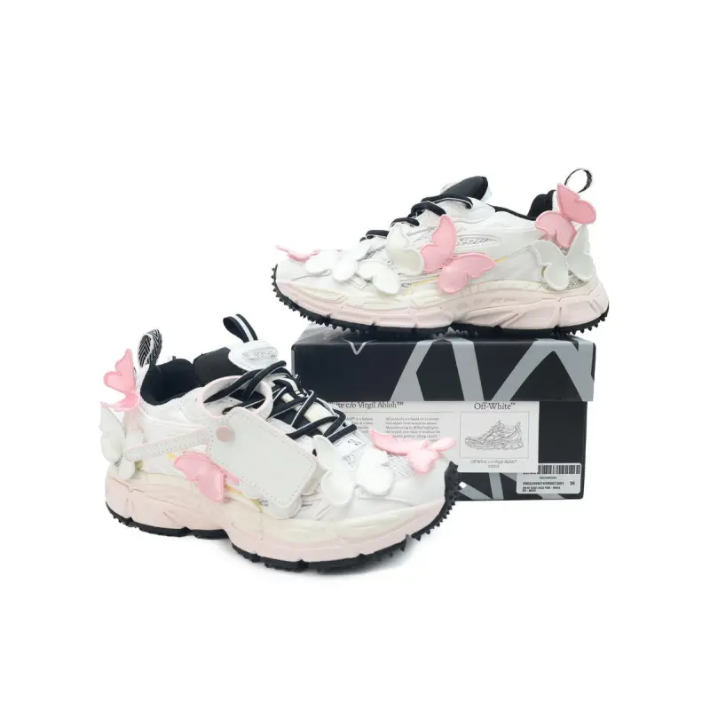 Off White Be Right Back Sneakers Pink Butterfly OWIA089W24 FAB00 23001