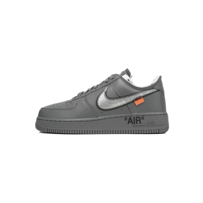 PK God Batch Nike Air Force 1 Low x Off-White 'Ghost Grey Silver' DX1419-500 01