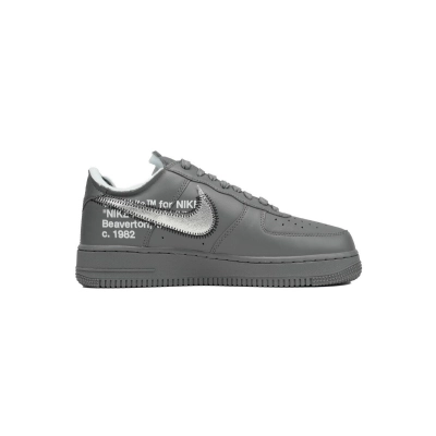 PK God Batch Nike Air Force 1 Low x Off-White 'Ghost Grey Silver' DX1419-500 02