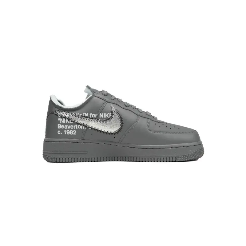PK God Batch Nike Air Force 1 Low x Off-White 'Ghost Grey Silver' DX1419-500