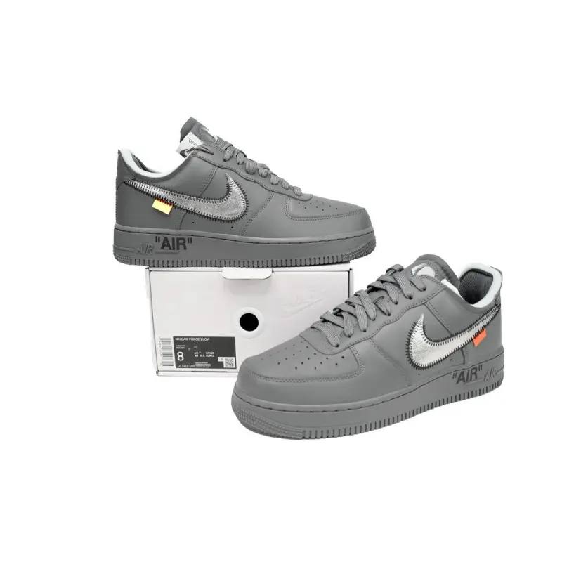 PK God Batch Nike Air Force 1 Low x Off-White 'Ghost Grey Silver' DX1419-500