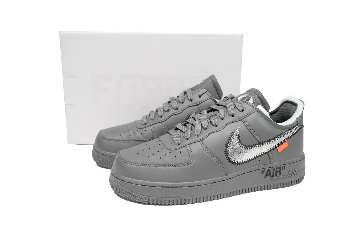 PK God Batch Nike Air Force 1 Low x Off-White 'Ghost Grey Silver' DX1419-500