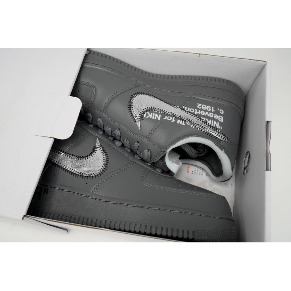 PK God Batch Nike Air Force 1 Low x Off-White 'Ghost Grey Silver' DX1419-500