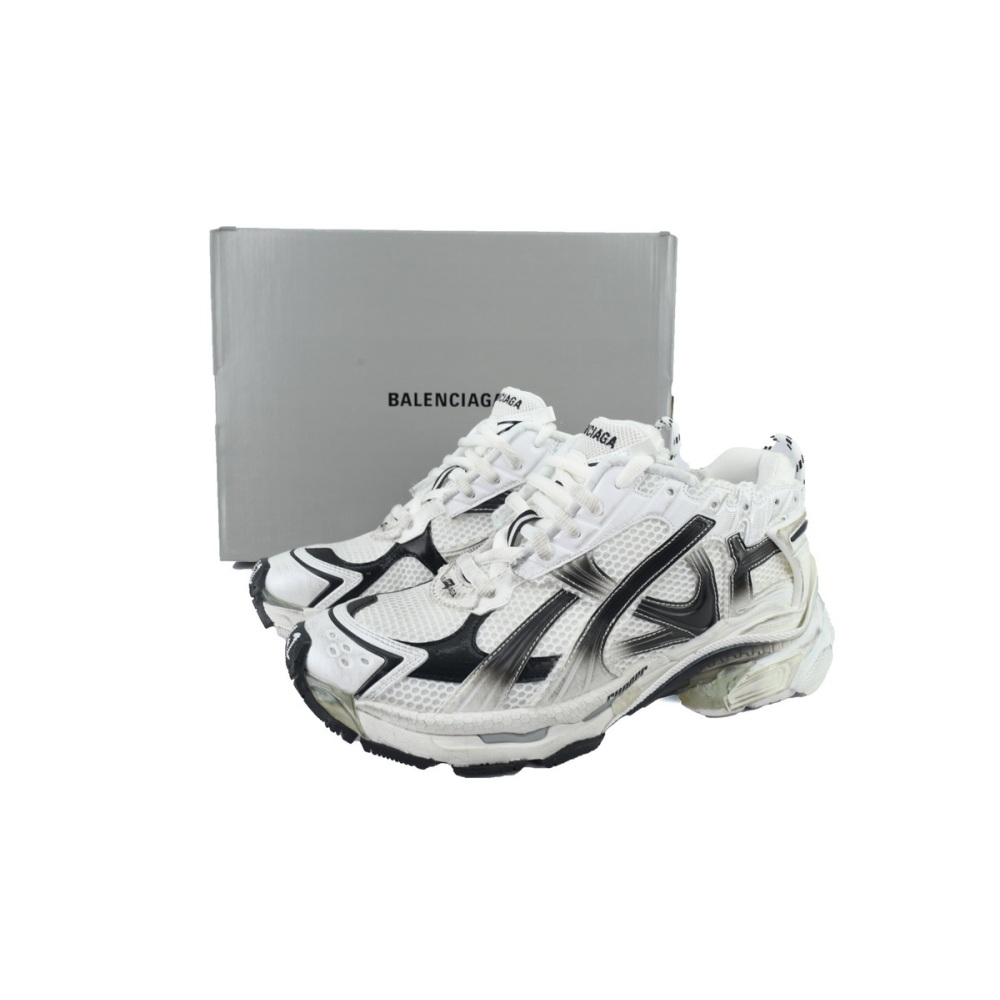 Balenciaga Runner Sneaker 'Gradient - White Black' 772774 WRUNG 9010