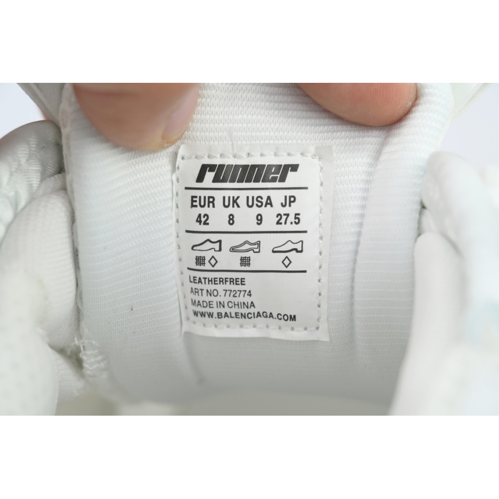 Balenciaga Runner Sneaker 'Gradient - White Black' 772774 WRUNG 9010