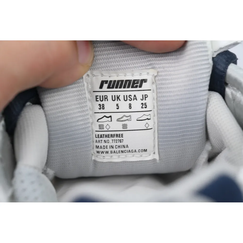 Balenciaga Runner Sneaker Grey White Black 772767 W3RNY 0322