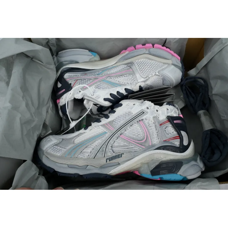 Balenciaga Runner Sneaker Grey White Black 772767 W3RNY 0322