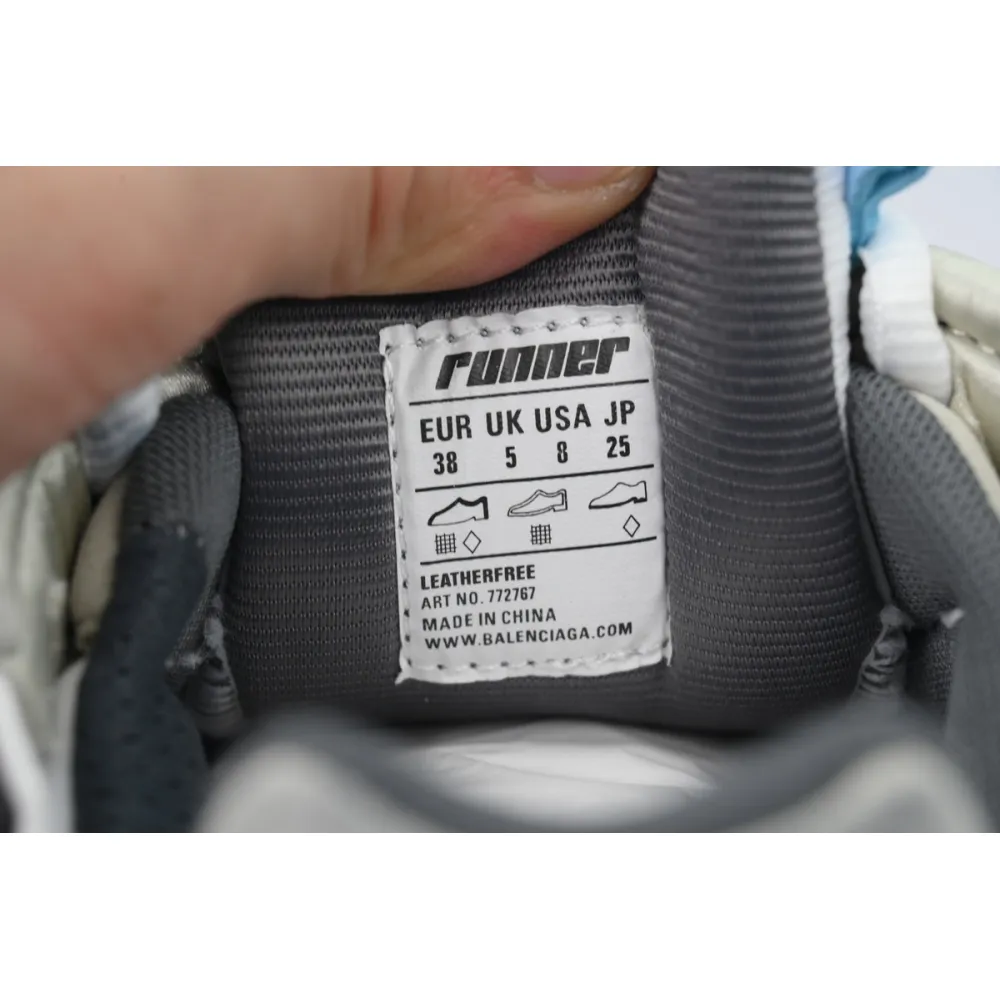Balenciaga Runner Sneaker Lan Bai Hei 772767 W3RNY 0623