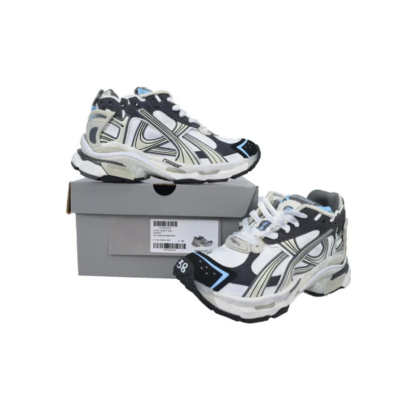 Balenciaga Runner Sneaker Lan Bai Hei 772767 W3RNY 0623