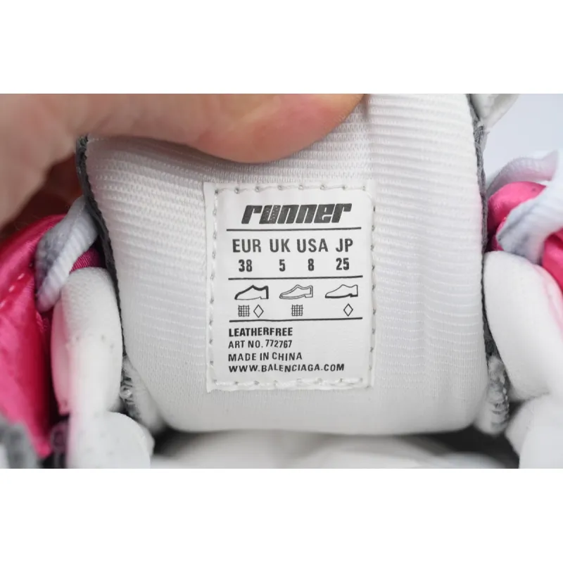 Balenciaga Runner Sneaker Pink Blue Purple 772767 W3RNY 0361