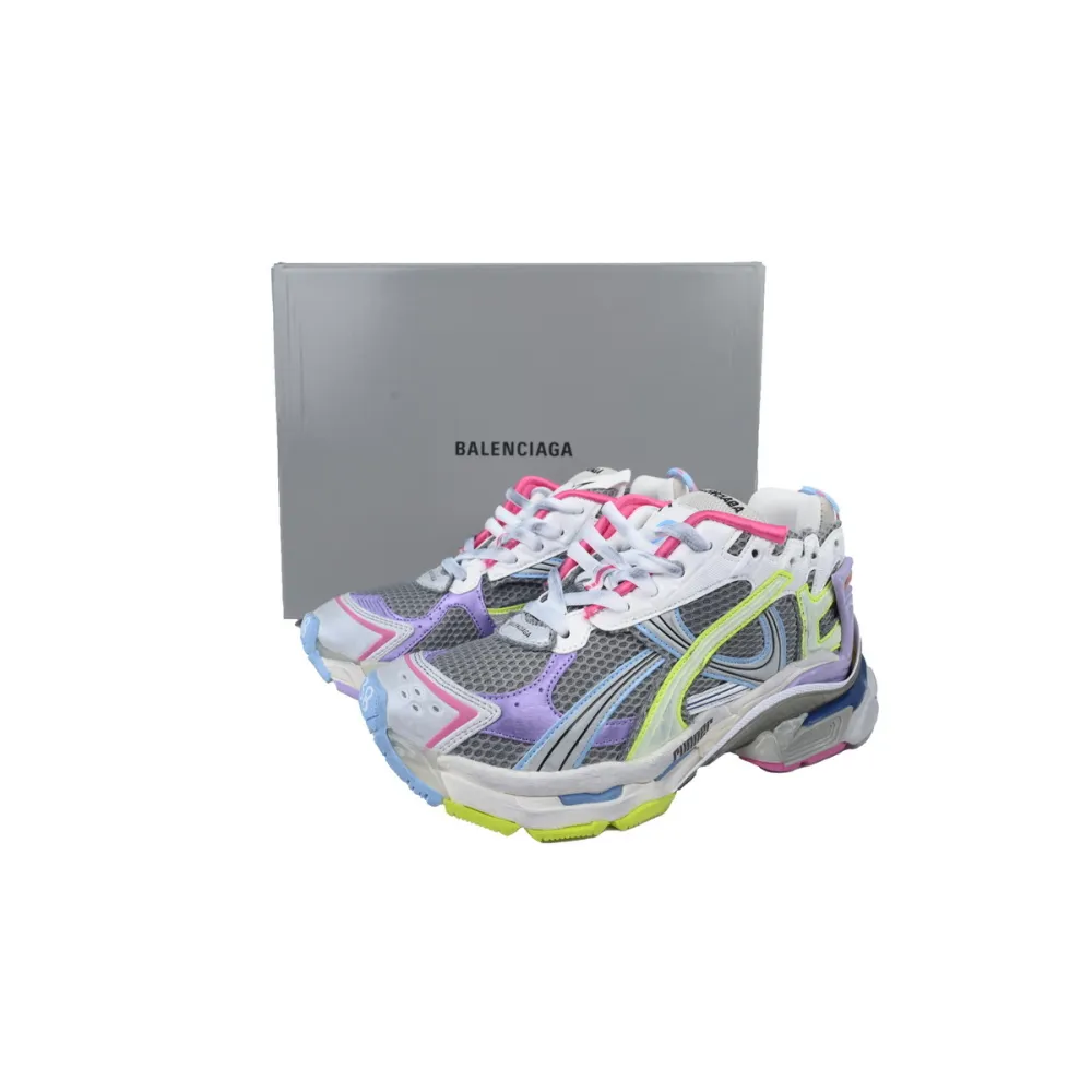 Balenciaga Runner Sneaker Pink Blue Purple 772767 W3RNY 0361